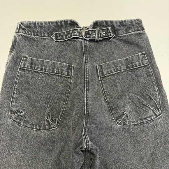 Rachel Comey Jeans Womens 00 27x25 Black Buckle Back Button Fly - Picture 4 of 12